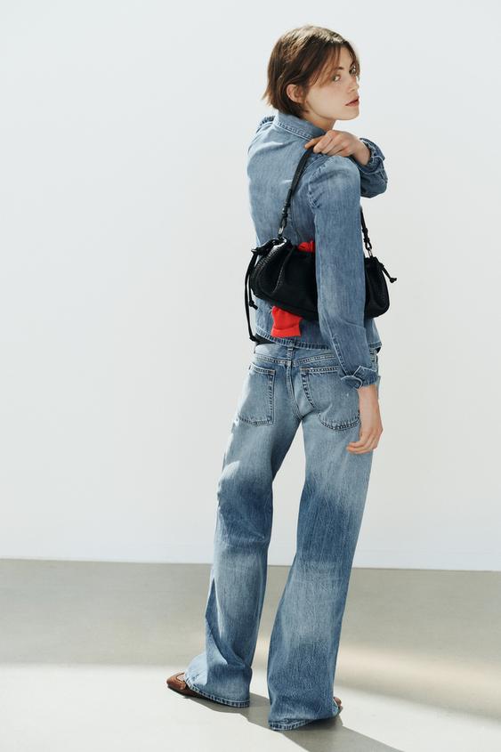 CHEMISE EN JEAN TRF FRONCES ÉPAULES - Bleu de Zara - Image 5