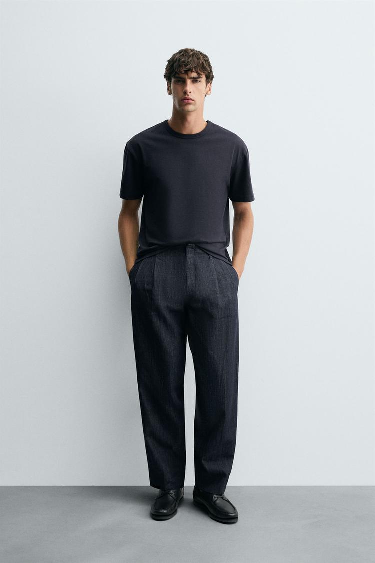 PANTALONI DENIM WIDE FIT CROPPED