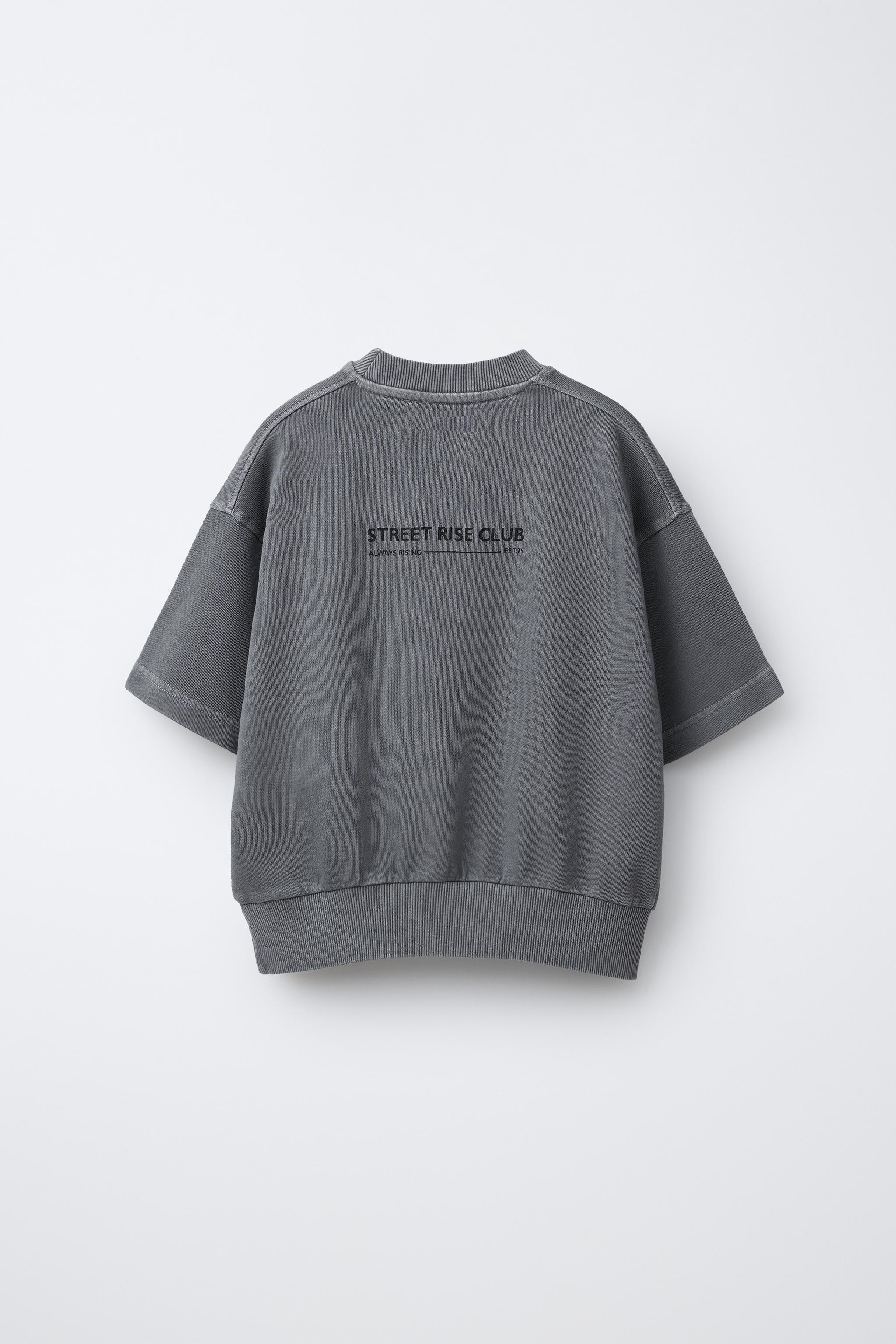 SHORT SLEEVE SWEATSHIRT AND CARGO BERMUDA SET