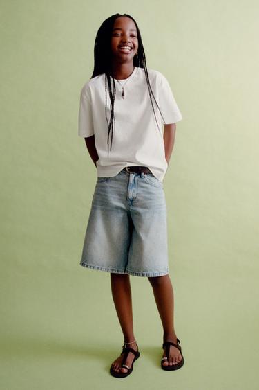 EINFACHES HEAVY-WEIGHT-T-SHIRT - Weiß von Zara