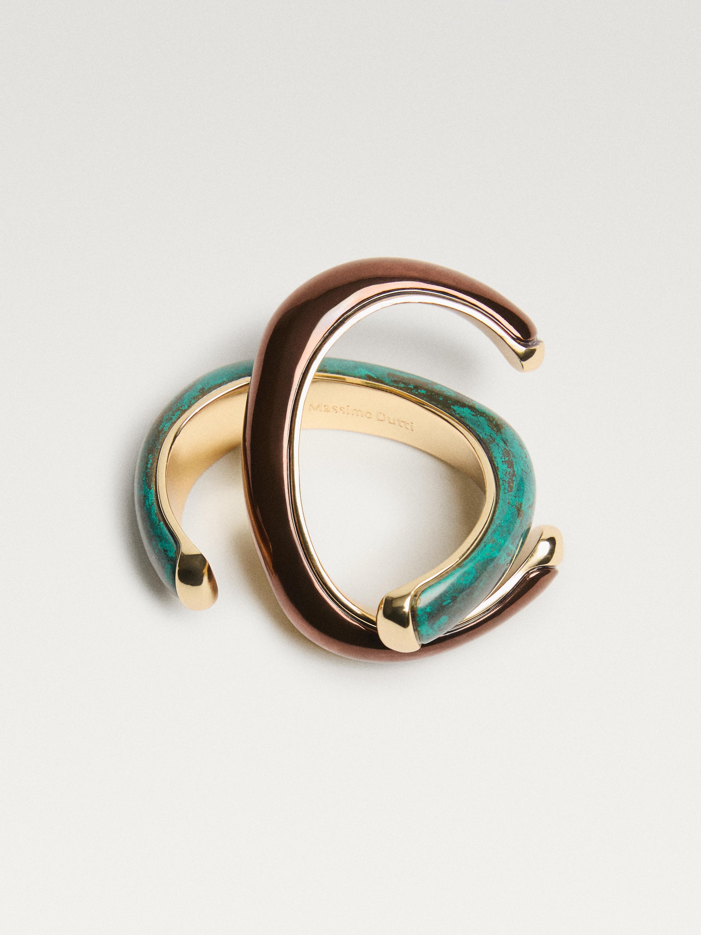 Bronze effect patina bracelet