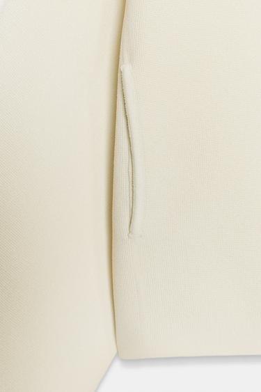 ZIP-UP KNIT CARDIGAN - Ecru by Zara - Image 6