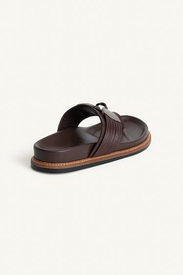 LTHR MTLLC FLT SNDLS 16 - Brown by Zara - Image 6