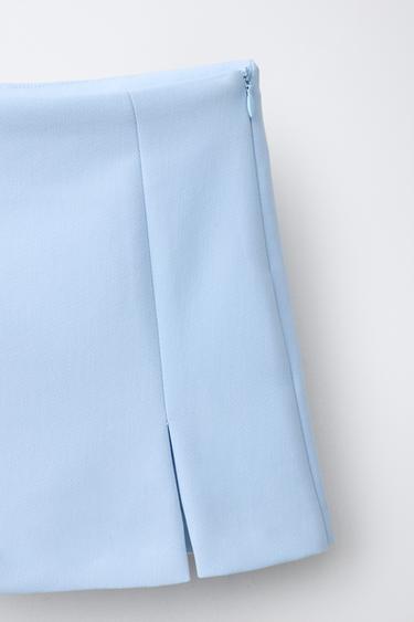 PLAIN BERMUDA SKORT - Pastel blue by Zara - Image 2