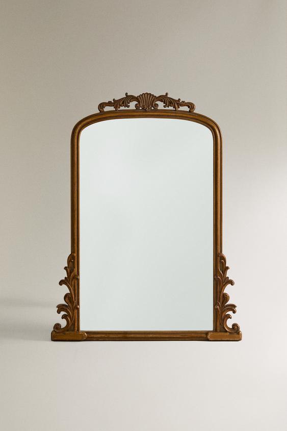 WANDSPIEGEL HOLZ GOLD - Goldfarben von Zara - Bild 0
