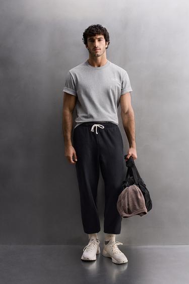 GRAPHIC PRINT TRAINING T-SHIRT - Grey marl by Zara