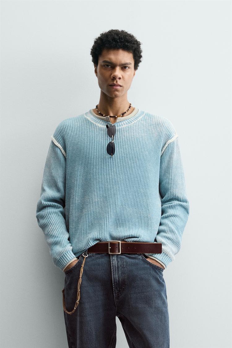 ZARA REVERSIBLE RELAXED FIT JUMPER