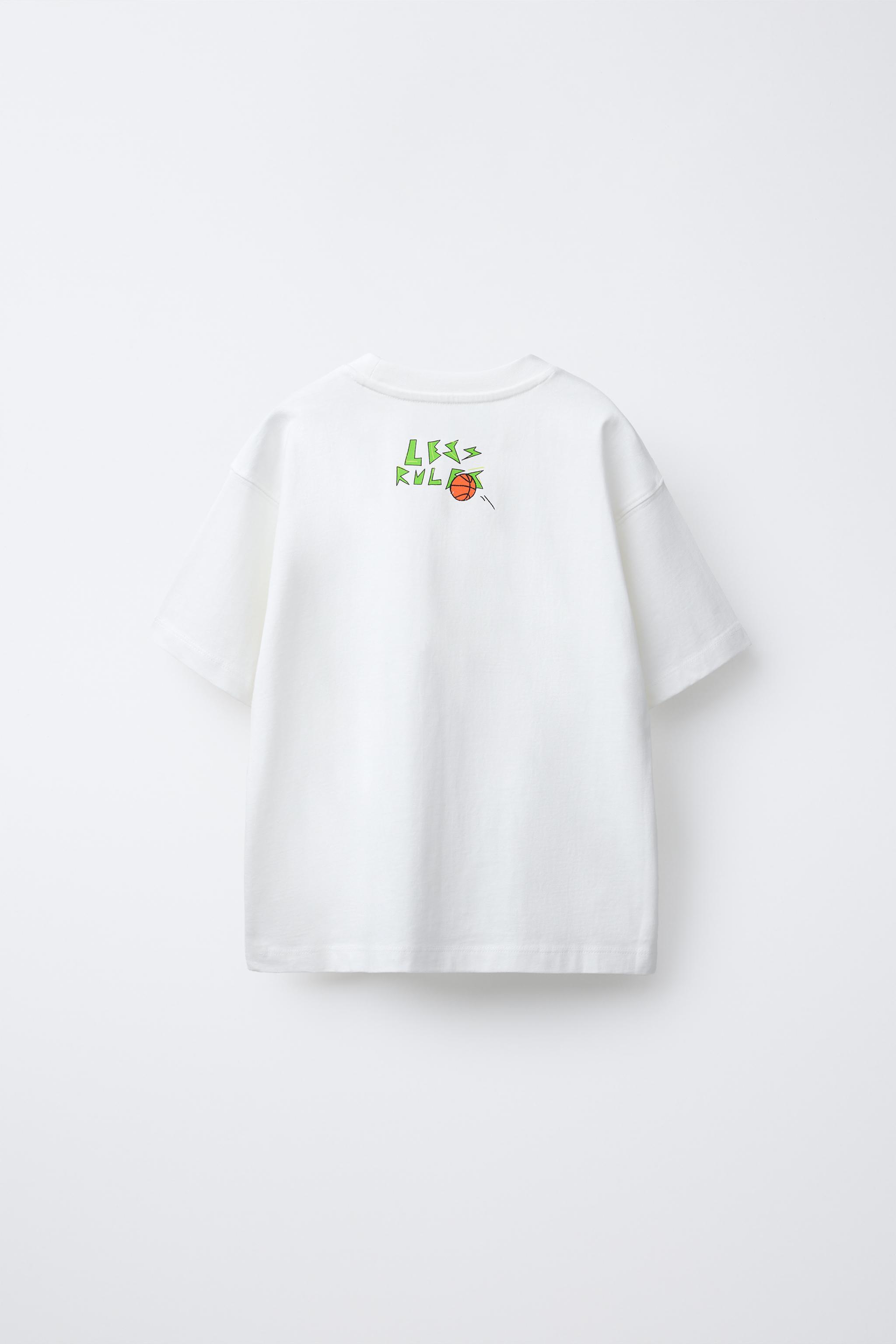 GRAFFITI PRINT T-SHIRT - White | ZARA United States