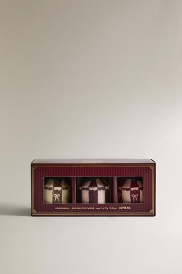 PACK BOUGIES PARFUMÉES TENTE GINGERBREAD (PACK DE 3) - Rouge de Zara - Image 3