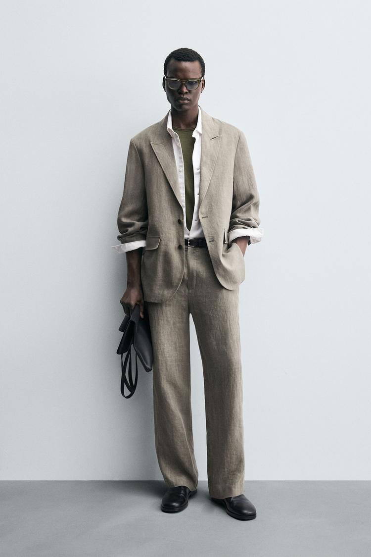 Giacca Velluto Giacca Uomo Zara Inverno Casual Giacca Uomo Abito Uomo Beige  Zara BLAZER DA COMPLETO 100