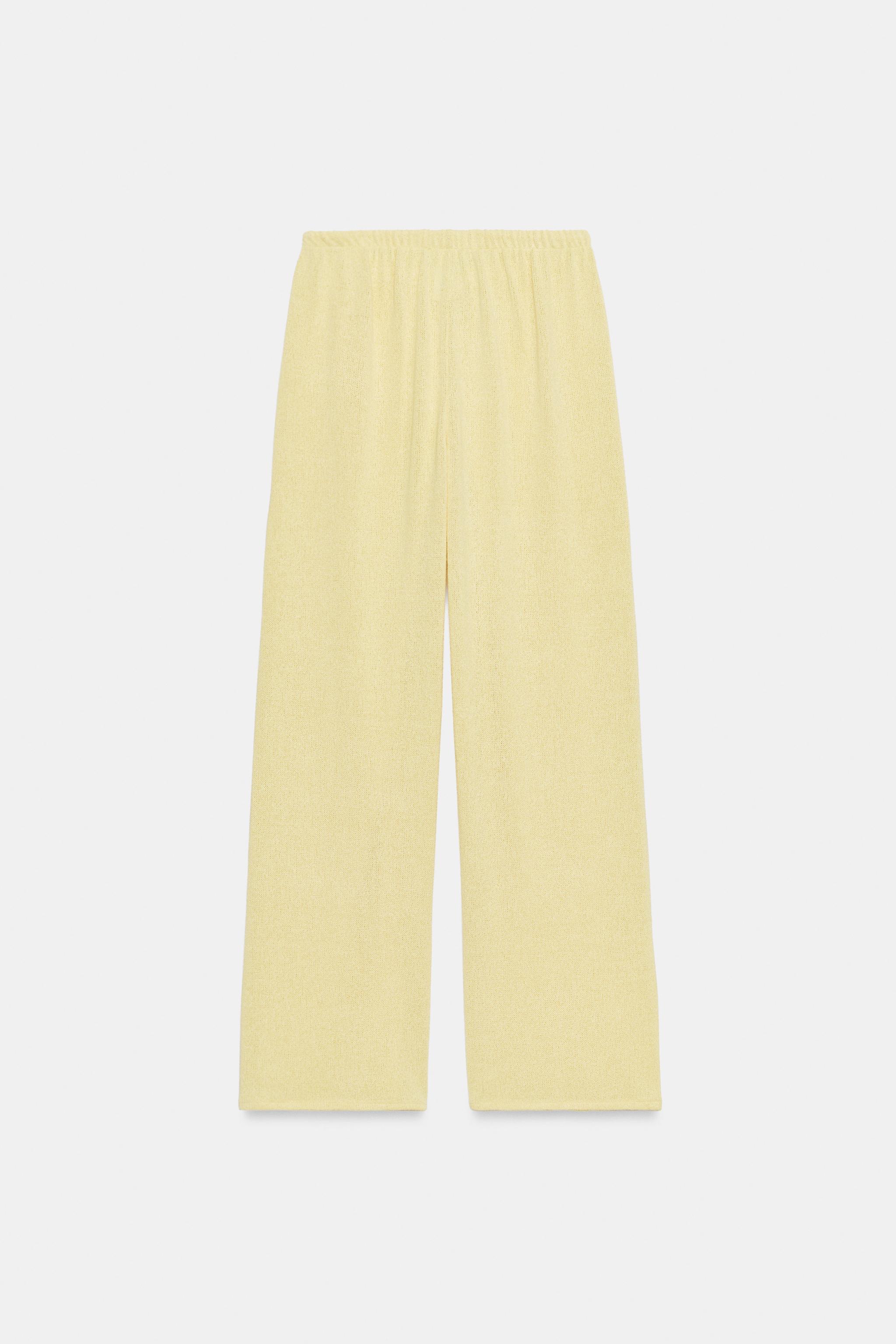 Zara Rustik Geniş Paça Pantolon görsel 6