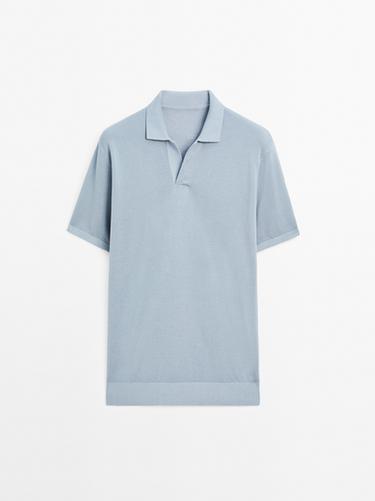 Polo punto cuello pico - 477 de Zara