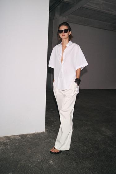 ZW COLLECTION POPLIN SHIRT - White by Zara