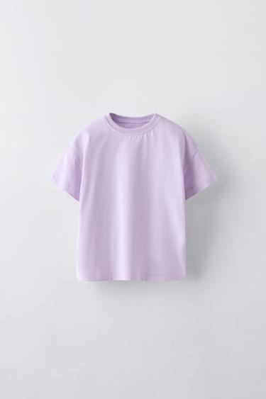 CAMISETA ETIQUETA - Malva de Zara