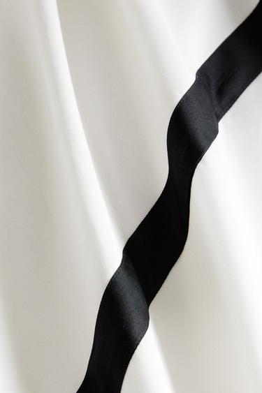 HOUSSE DE COUETTE SATIN FRISE - Noir de Zara - Image 4