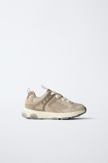 ZAPATILLA DEPORTIVA MULTIPIEZAS - Marrón Arena de Zara