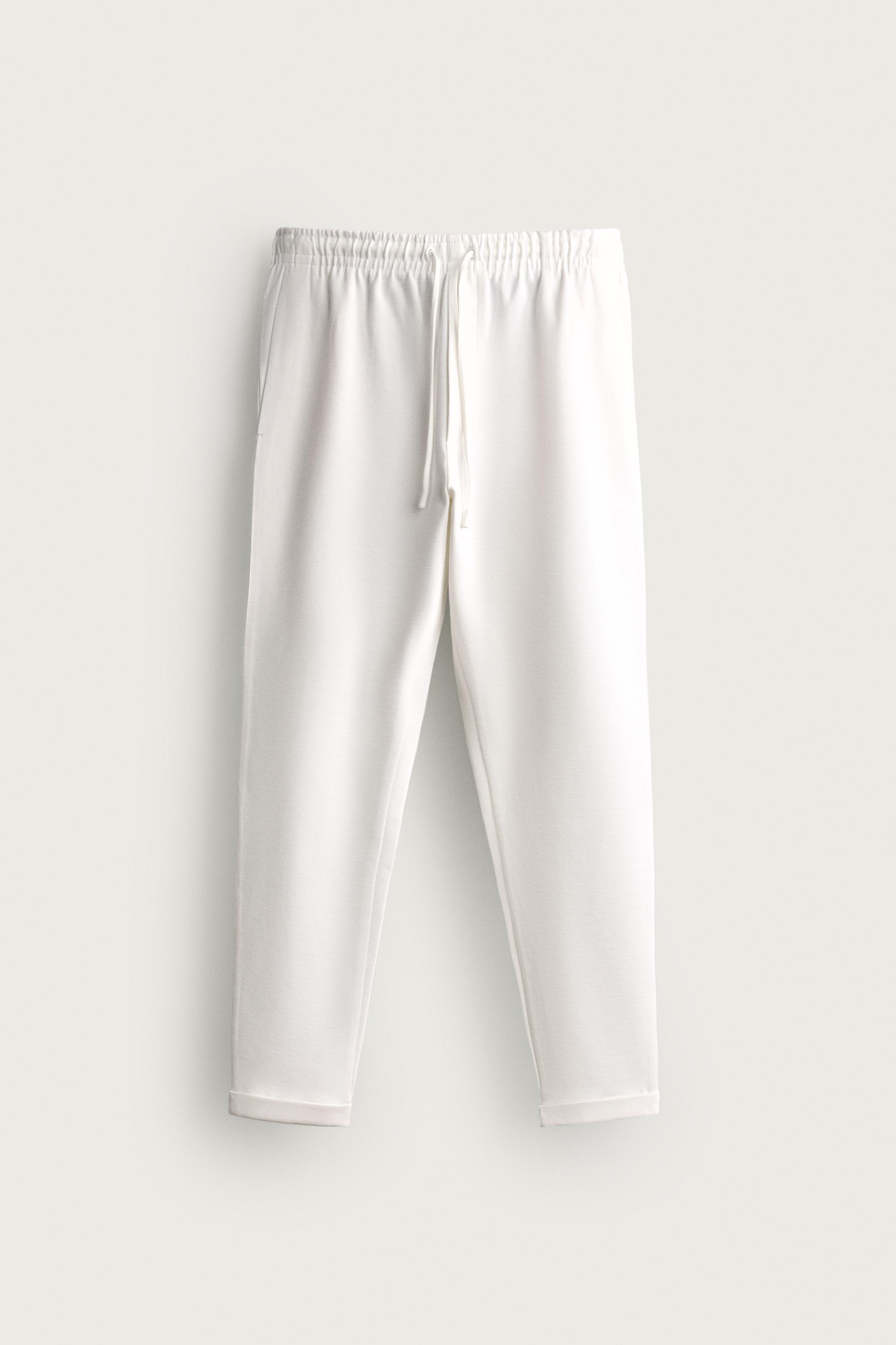 EASY CARE REGULAR FIT PANTS — Oyster-white