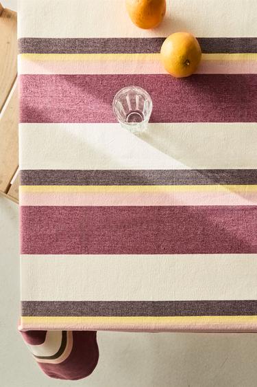 STRIPED COTTON TABLECLOTH X COLLAGERIE - striped by Zara