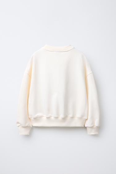 SWEAT PIÈCES CARREAUX VICHY - Écru de Zara - Image 1