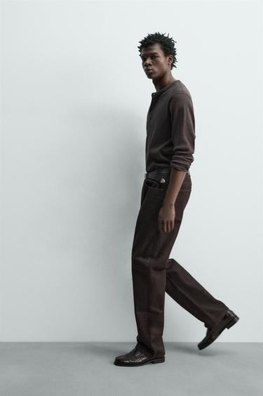 JEAN FLARE FIT - Marron foncé de Zara - Image 5