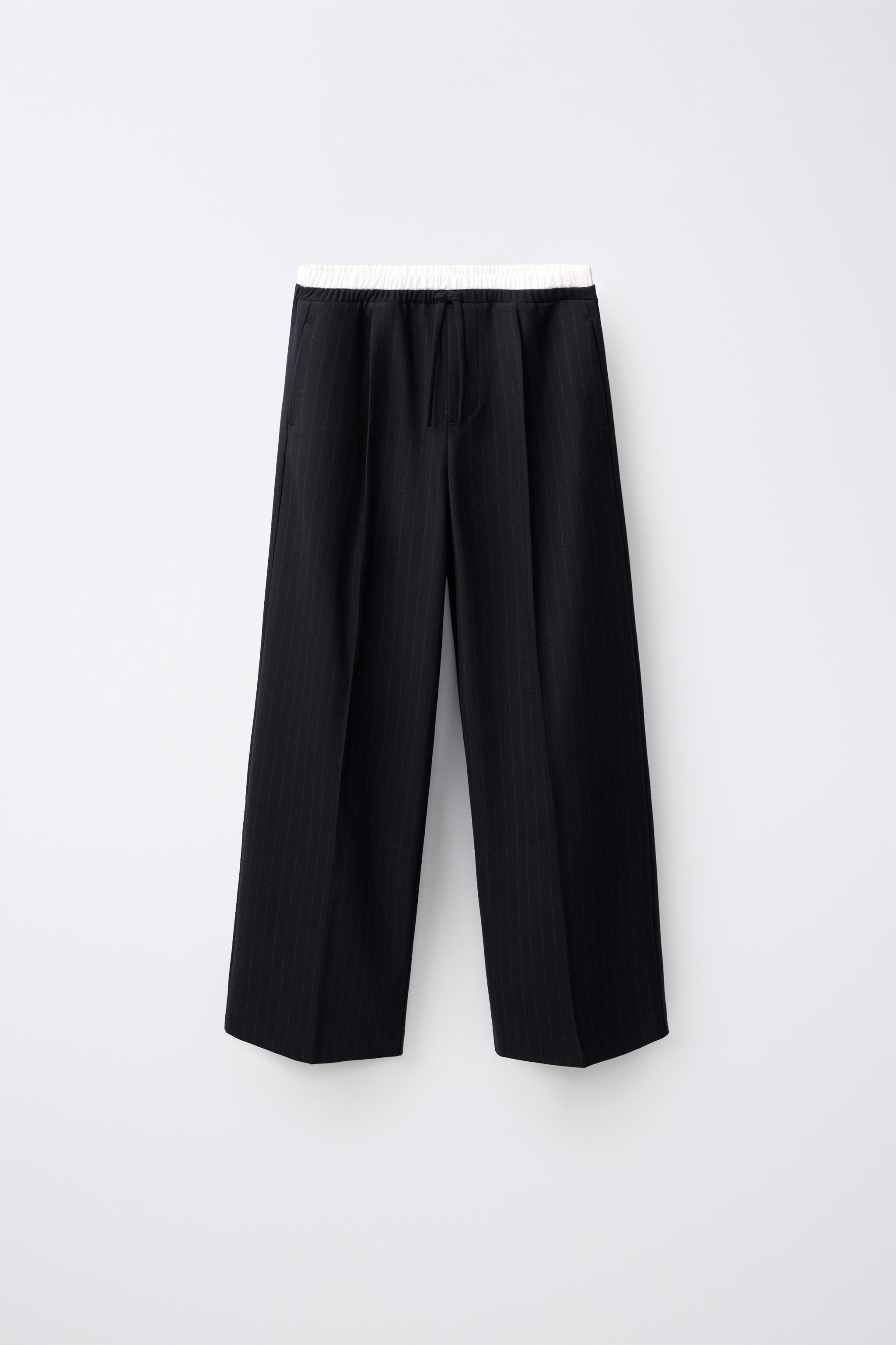PANTALON LARGE DOUBLE TAILLE