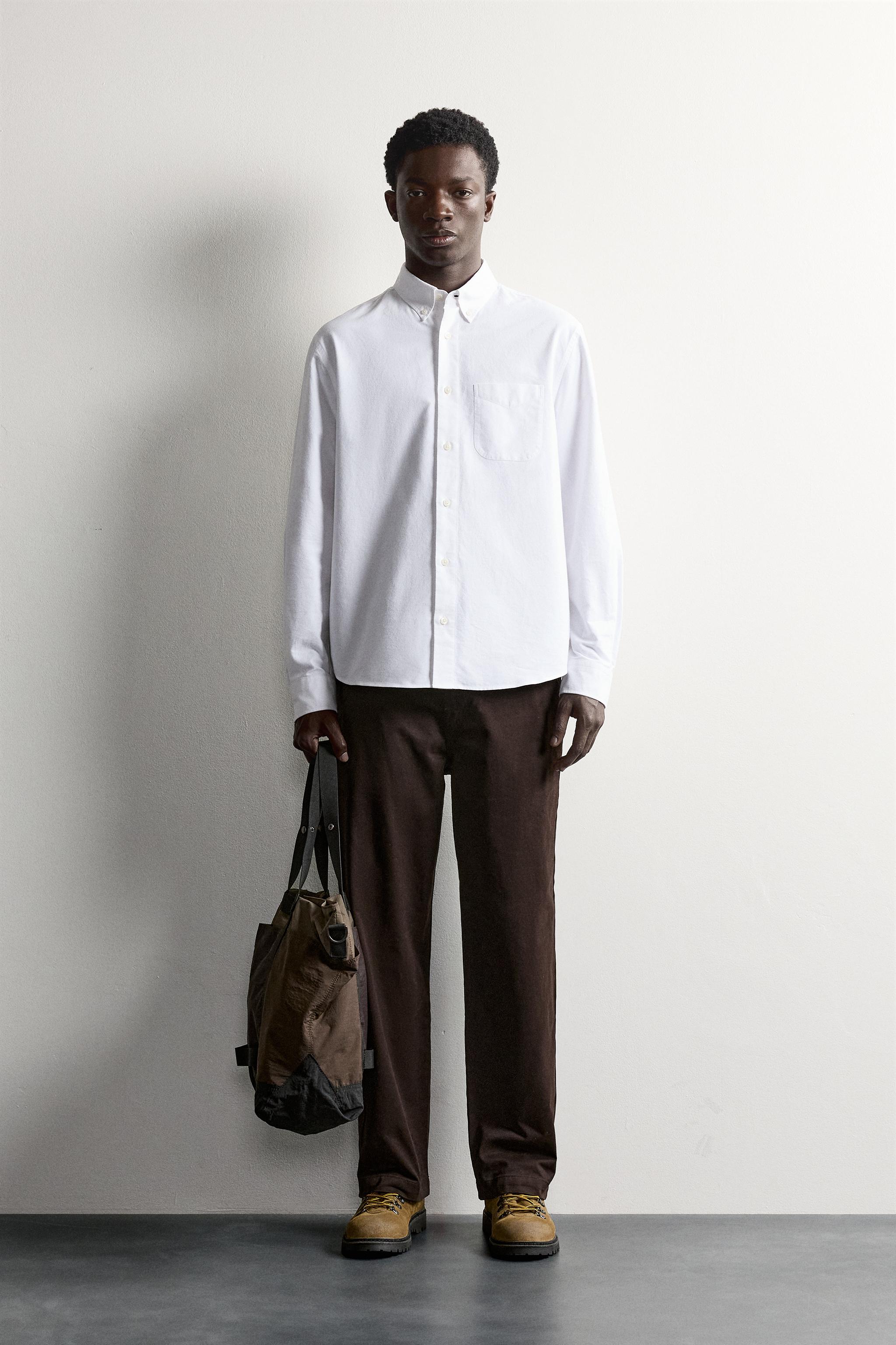 CHEMISE REGULAR FIT STRUCTURE OXFORD