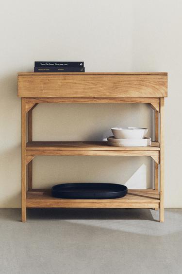 MUEBLE ALMACENAJE MADERA - Beige claro de Zara