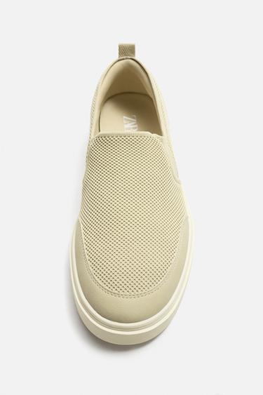 LACELESS TRAINERS - Bone White by Zara - Image 6