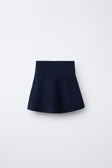 KNIT SKIRT - Blue by Zara - Image 1