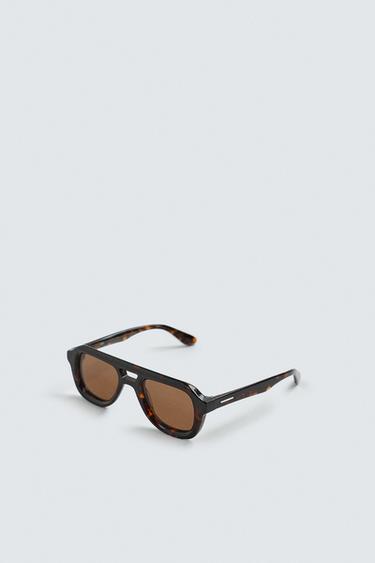 OVAL SUNGLASSES - Brown by Zara - Image 4