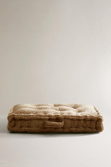 XL FAUX FUR PET CUSHION - Beige by Zara - Image 0