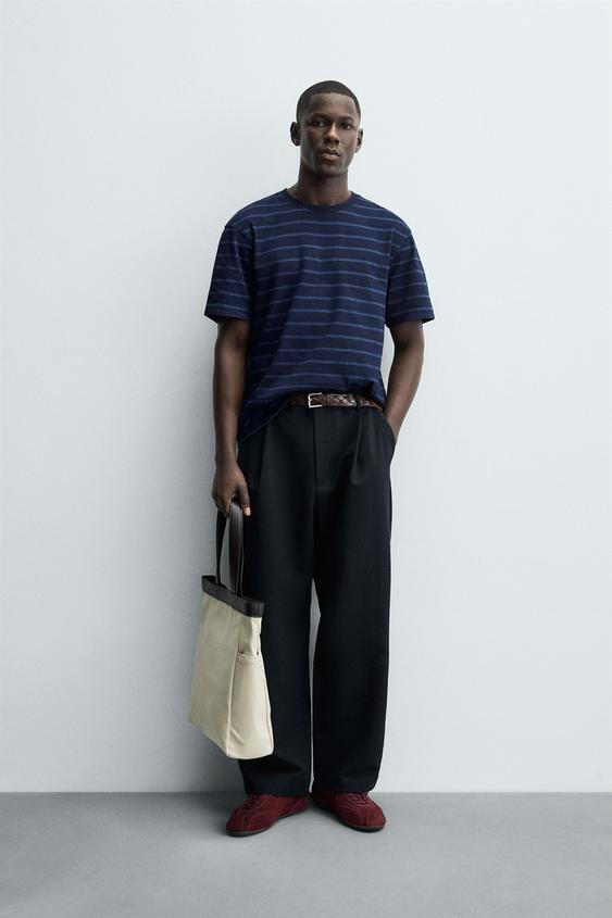 JACQUARD STRIPED T-SHIRT