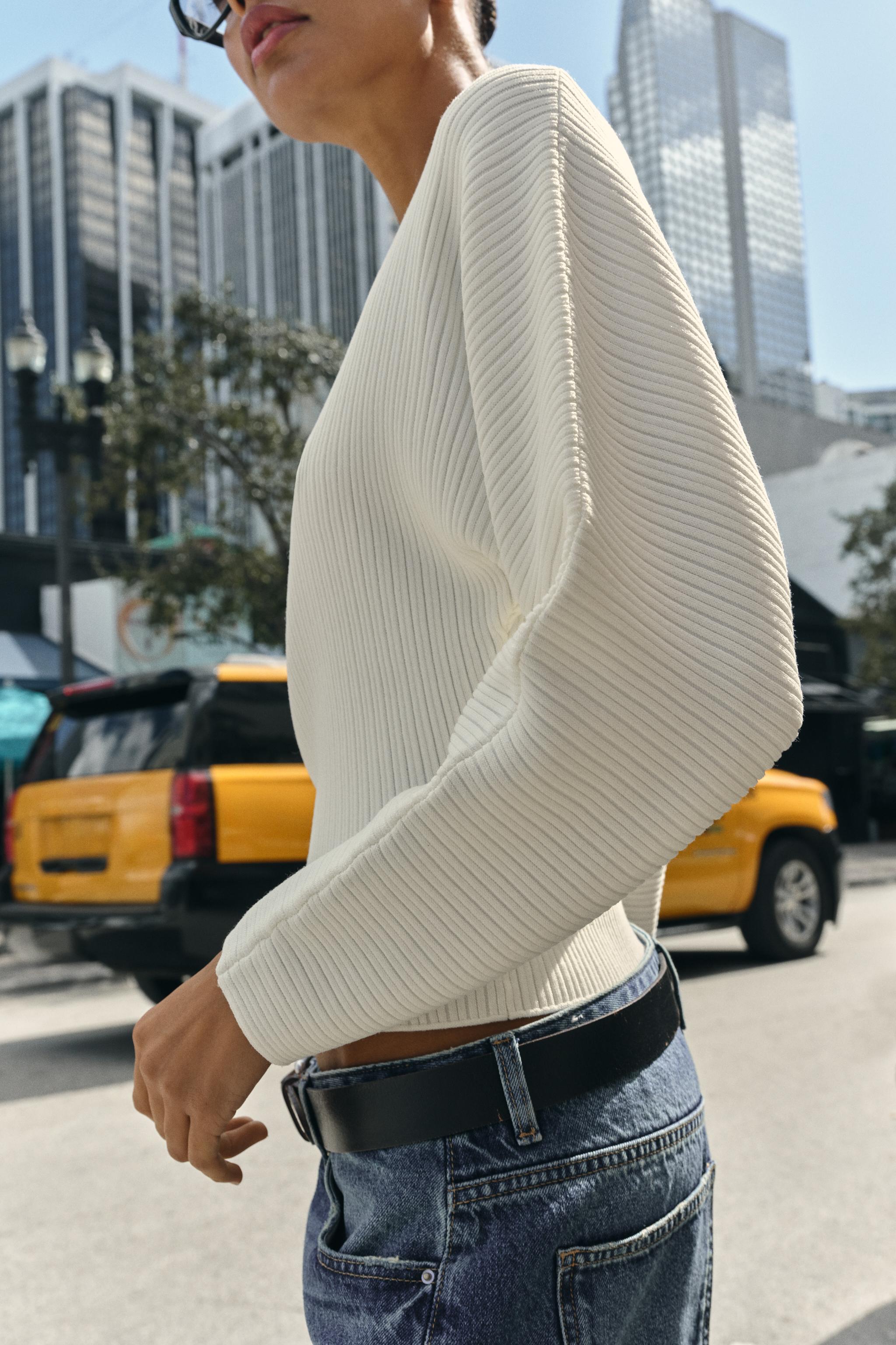 RIB KNIT FULL SLEEVE JUMPER