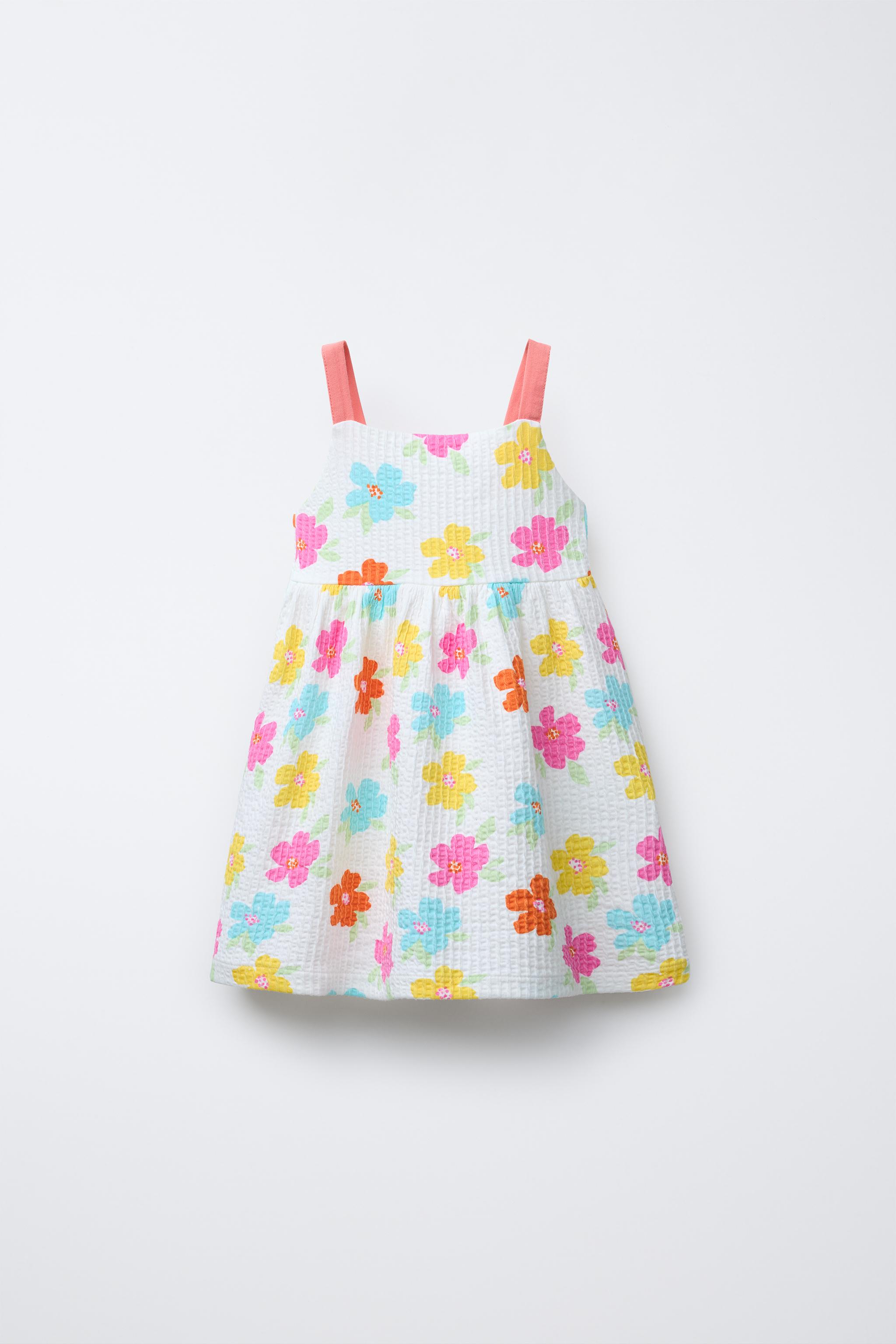 おまとめ【fl1341】【fl1335】 TEXTURED STRAPPY PRINT DRESS - Orange | ZARA United States