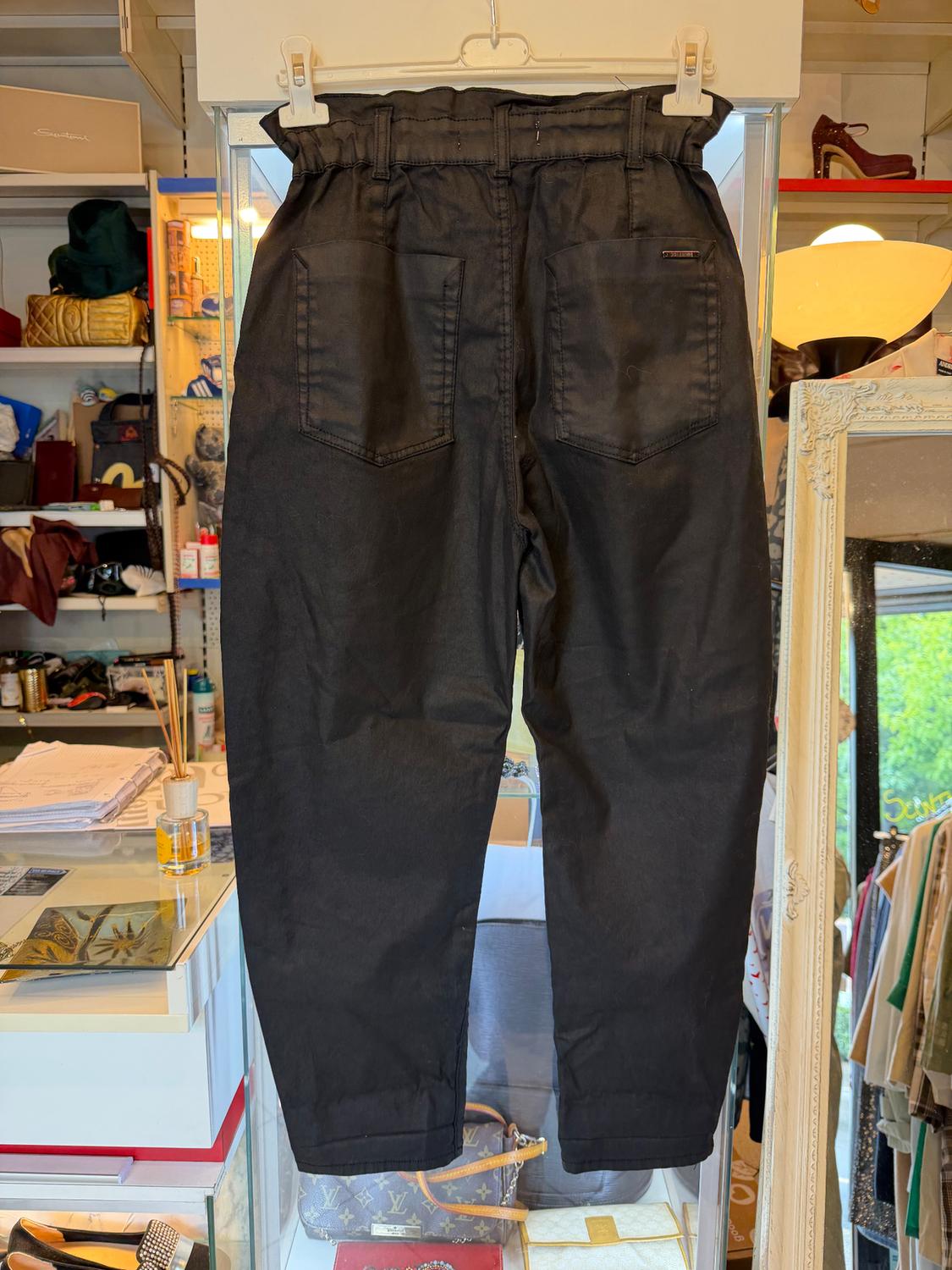 FAUX LEATHER BAGGY TROUSERS - Image 2