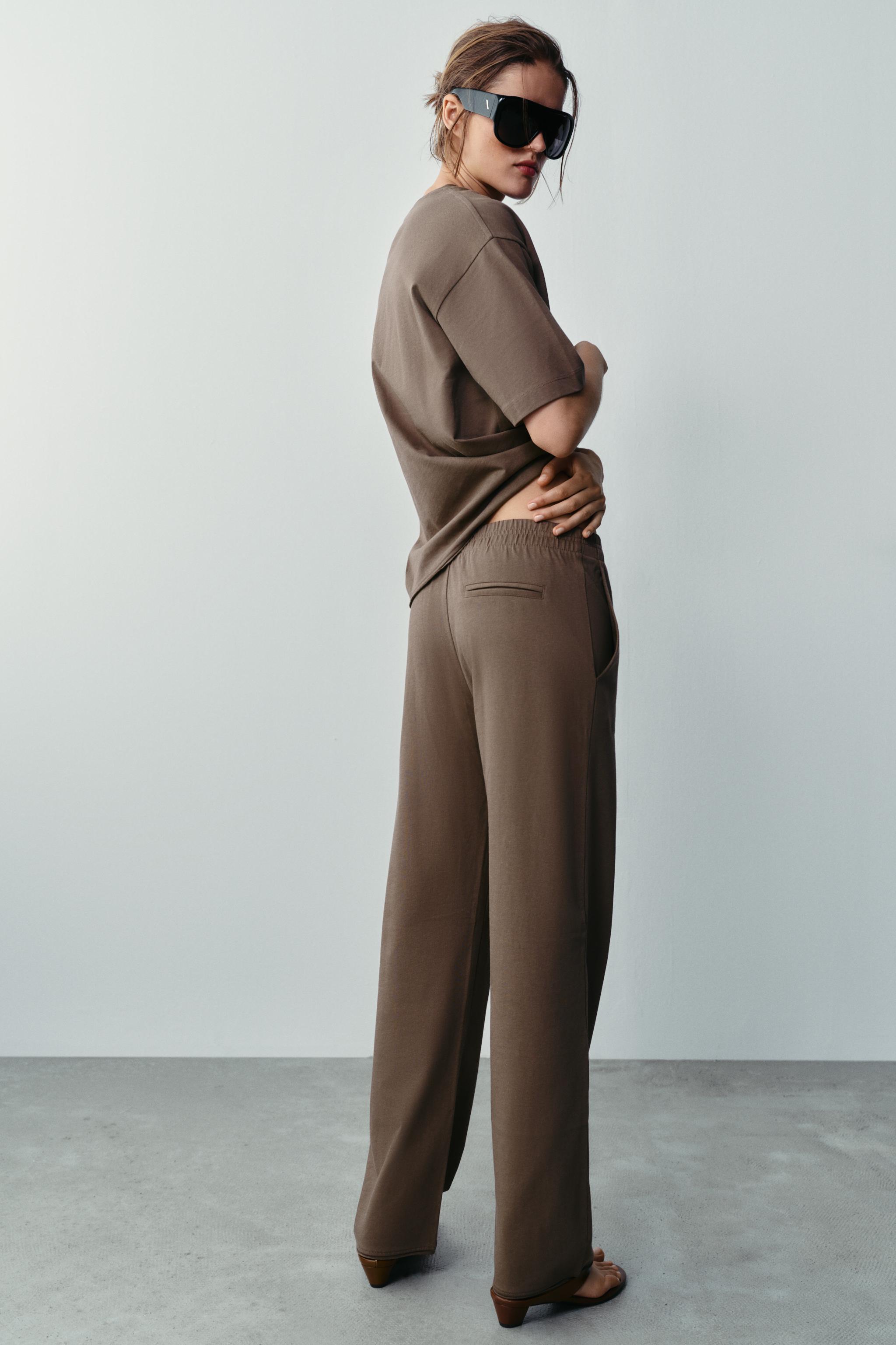 STRAIGHT-LEG COTTON PANTS