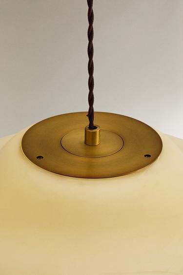 PLAFONNIER GRANDE EN VERRE - Vanille de Zara - Image 3