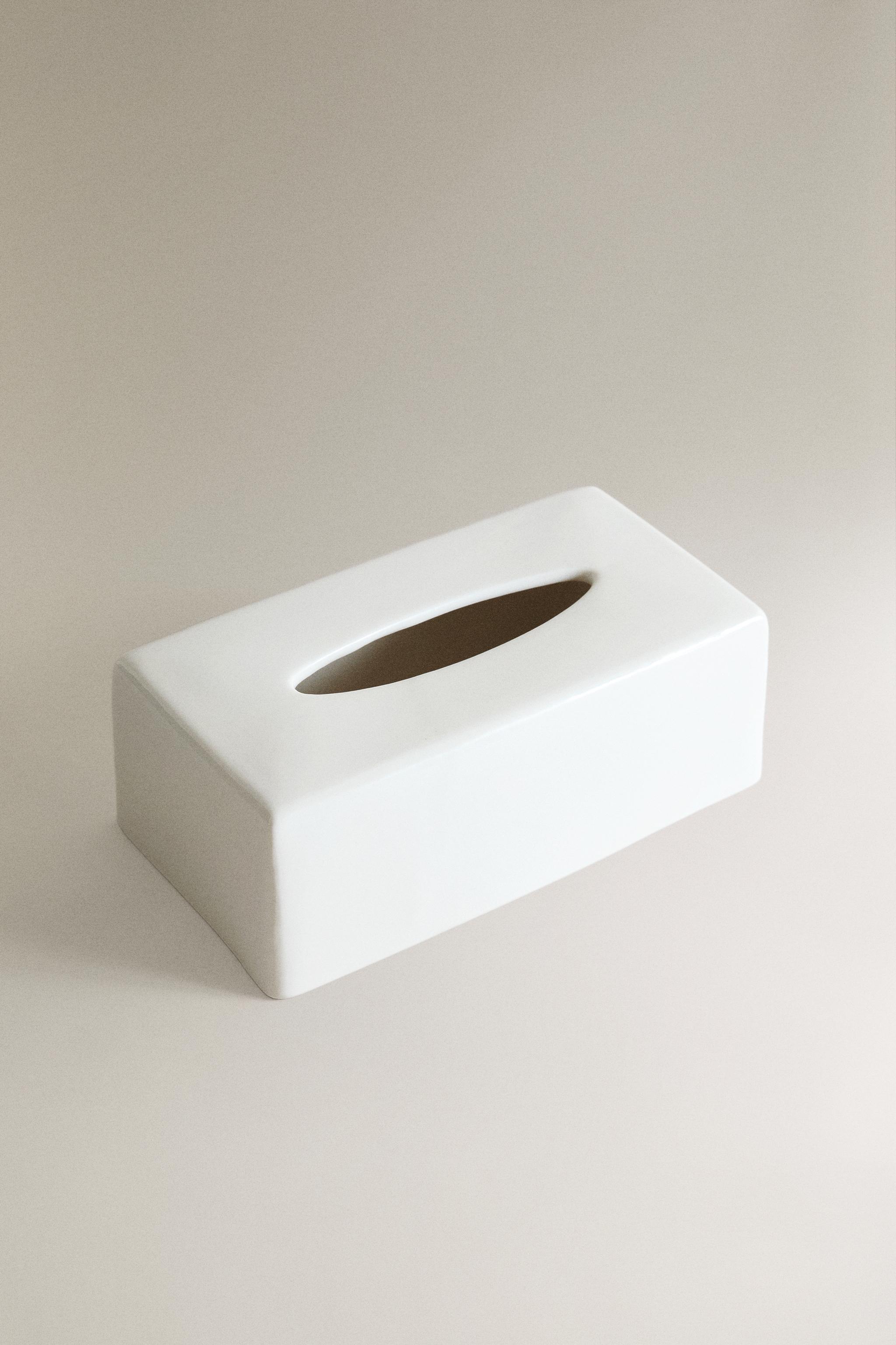 RECTANGULAR CERAMIC TISSUE BOX
