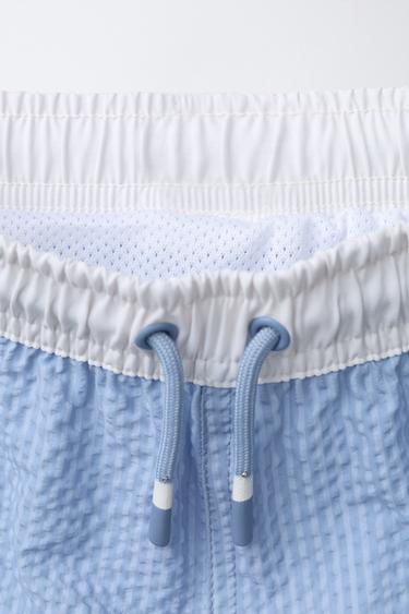 AGES 2-6 / SWIM SHORTS WITH LABEL - Blue by Zara - Image 2