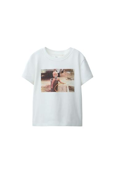 CAMISETA ESTAMPADO FOTOGRAFÍA PUKAS SURF - Blanco de Zara