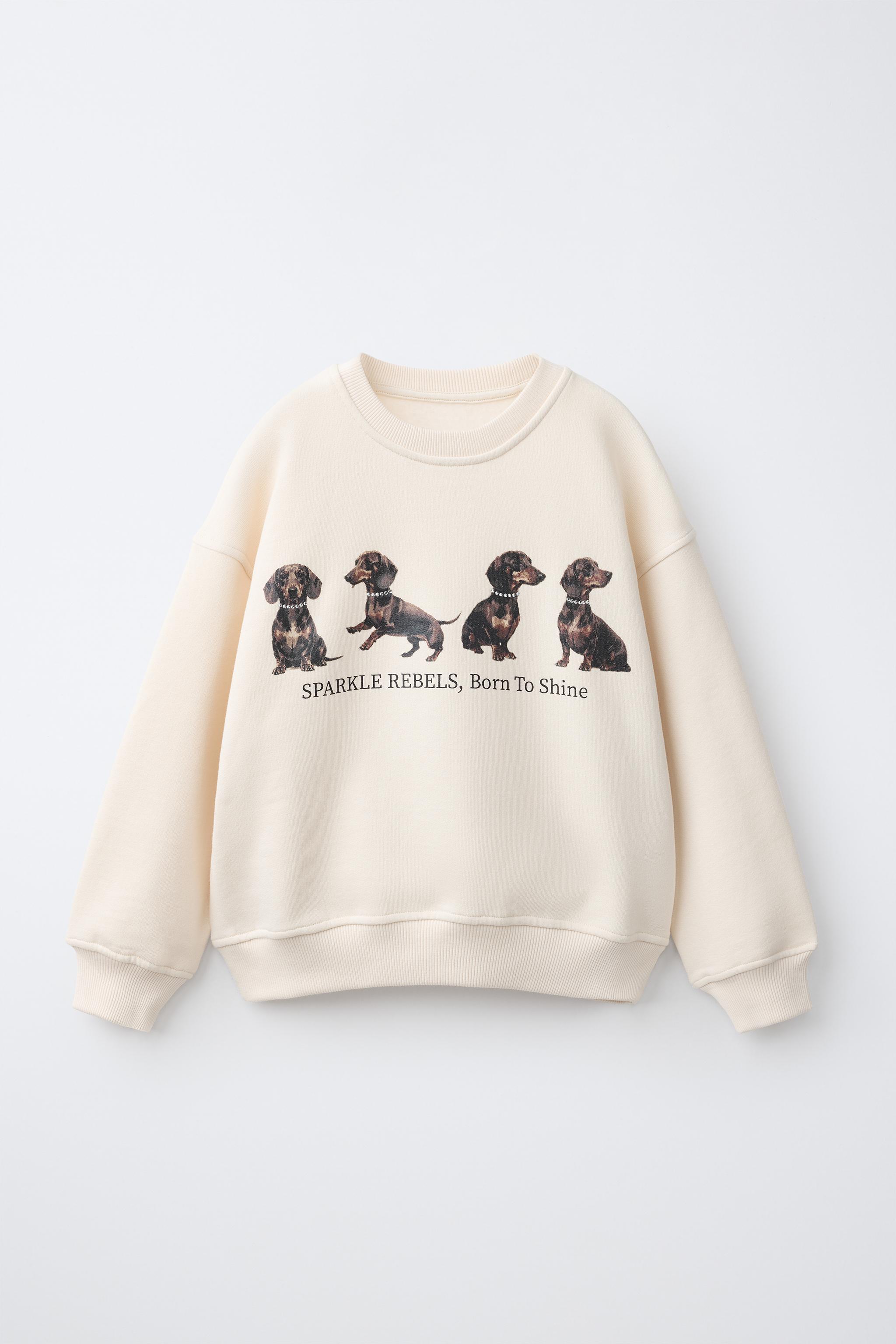 DOG PRINT SWEATSHIRT