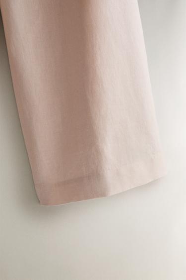 PANTALON LONG EN LIN - Rose de Zara - Image 2