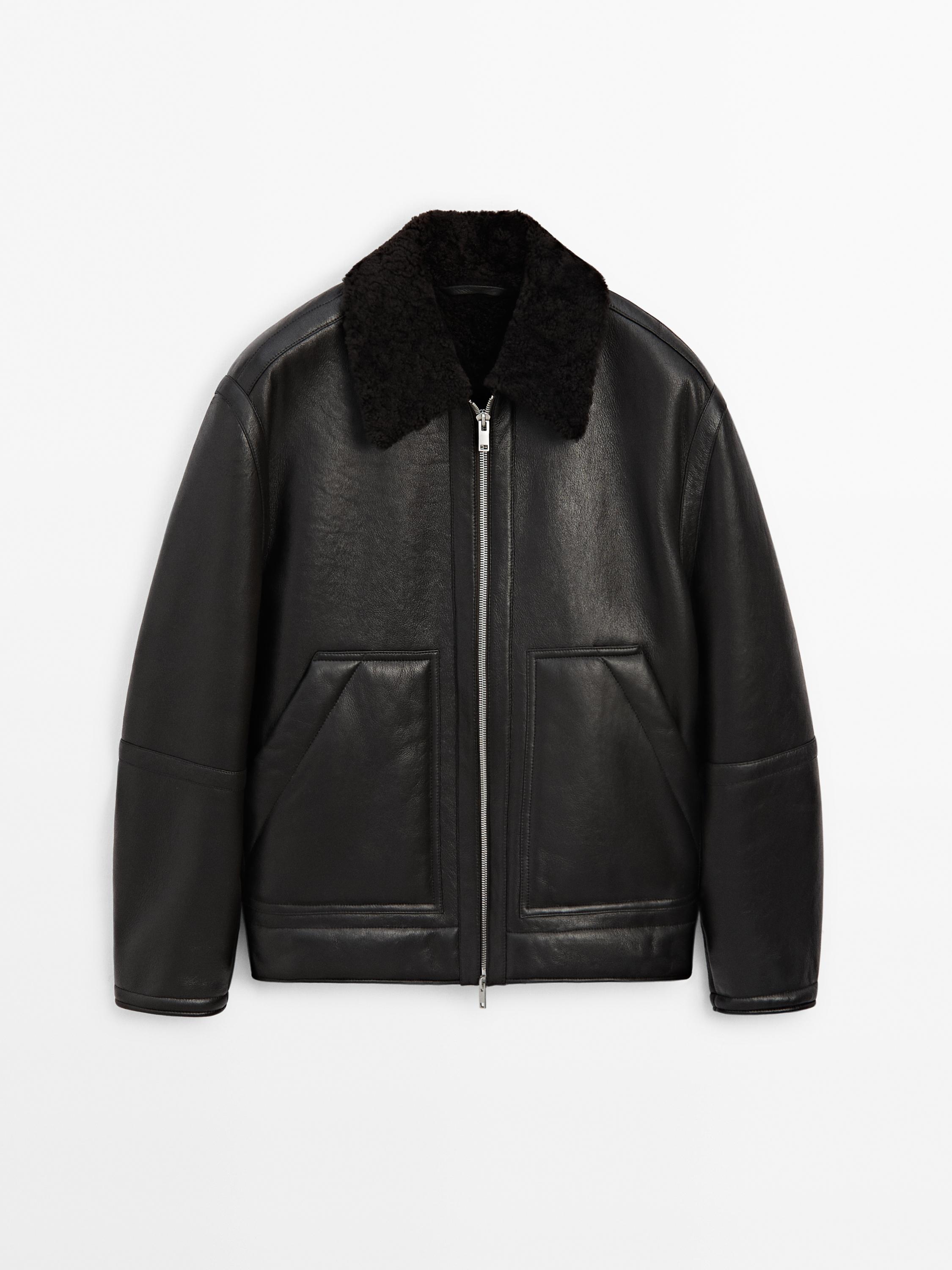 Double-faced leather jacket - Limited Edition - Dark brown | ZARA United  States