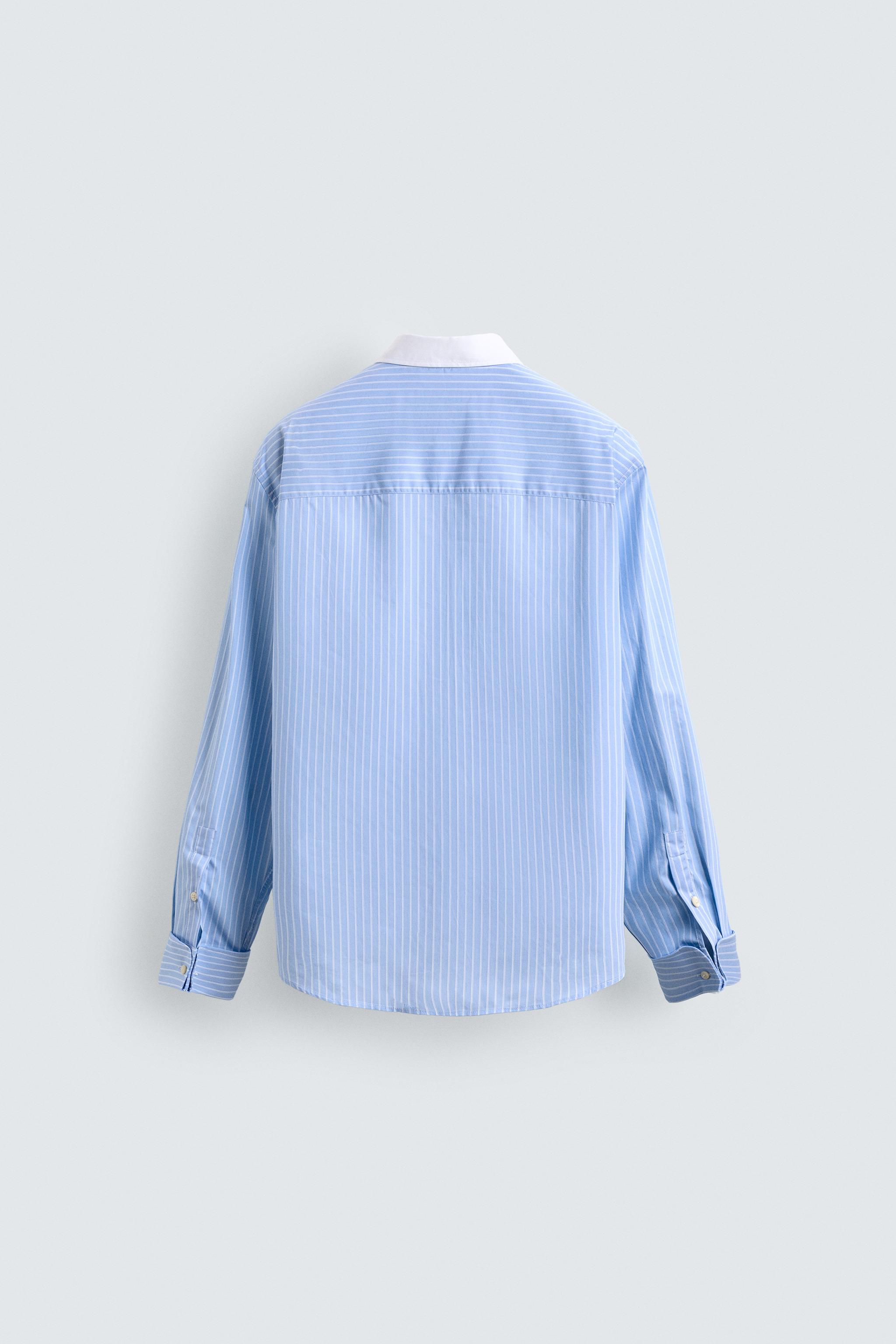 STRIPED FRENCH CUFF SHIRT