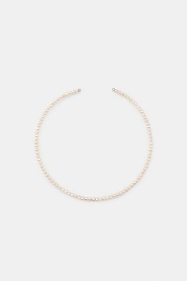 FAUX PEARL CHOKER NECKLACE - 109 by Zara