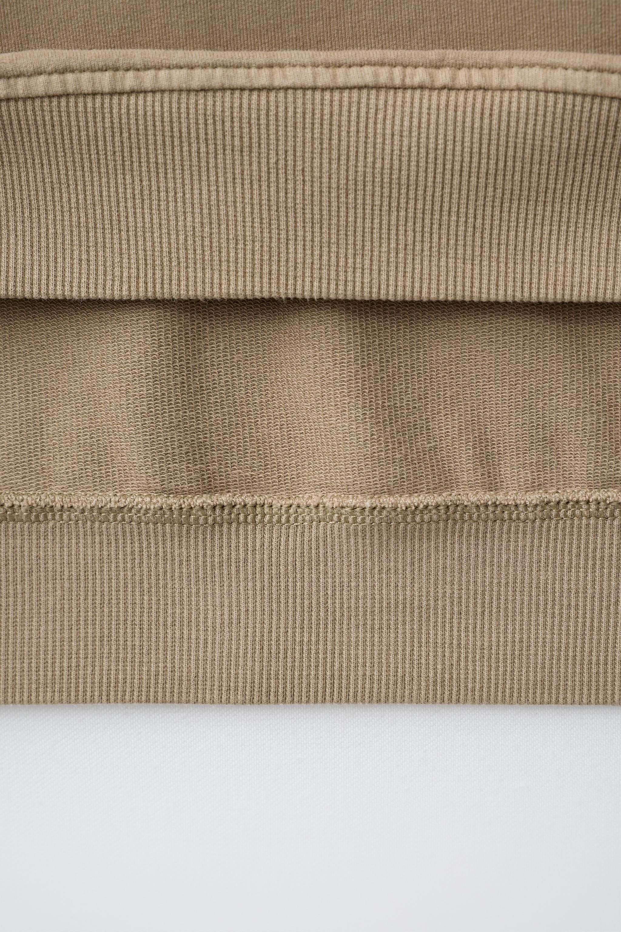 PLAIN ZIP-UP SWEATSHIRT