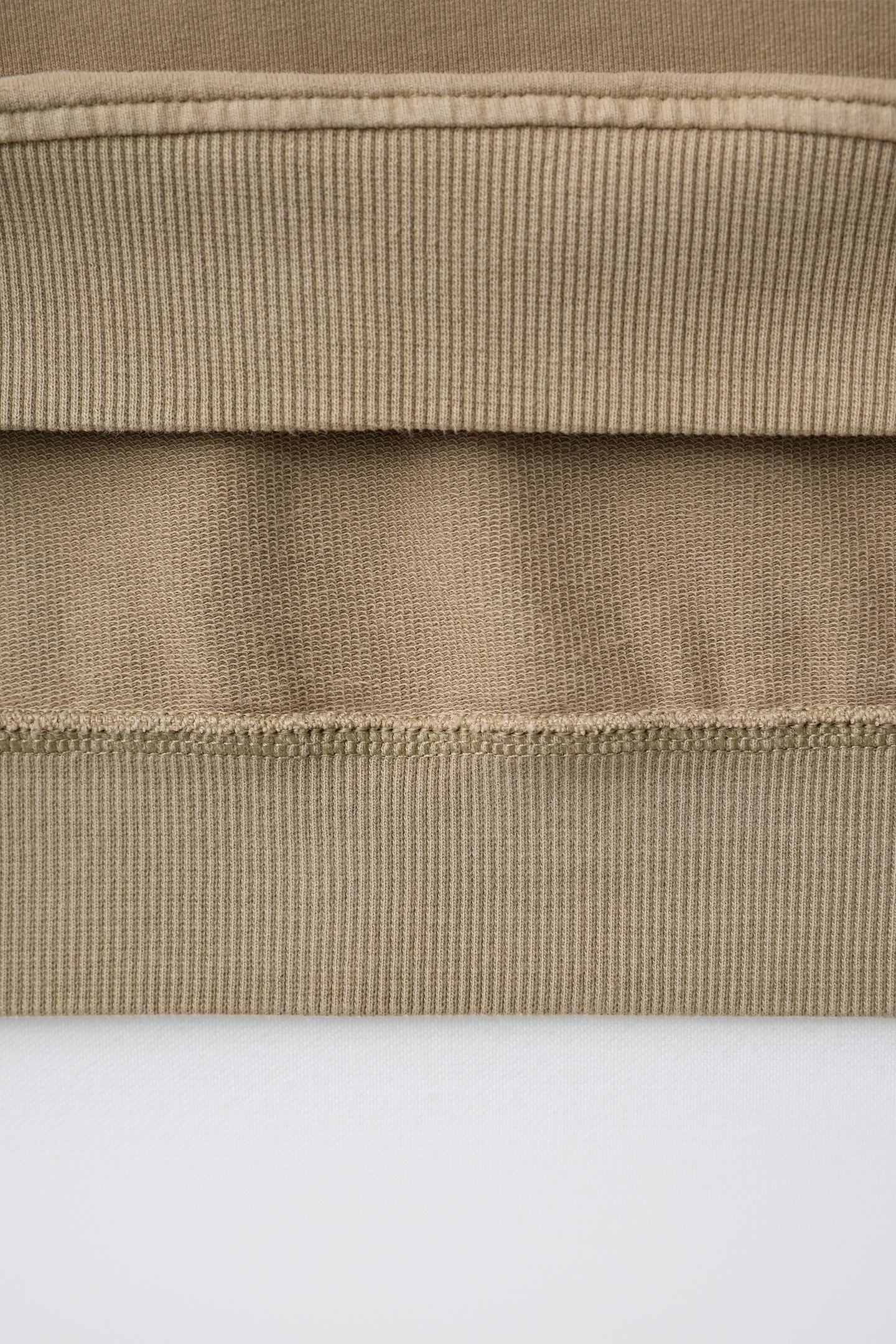 Детская толстовка Zara Plain Zip-Up, цвет: Песочный — фото 5