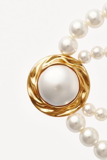 COLLIER DOUBLE PERLES WILLY CHAVARRIA X ZARA - Doré de Zara - Image 2
