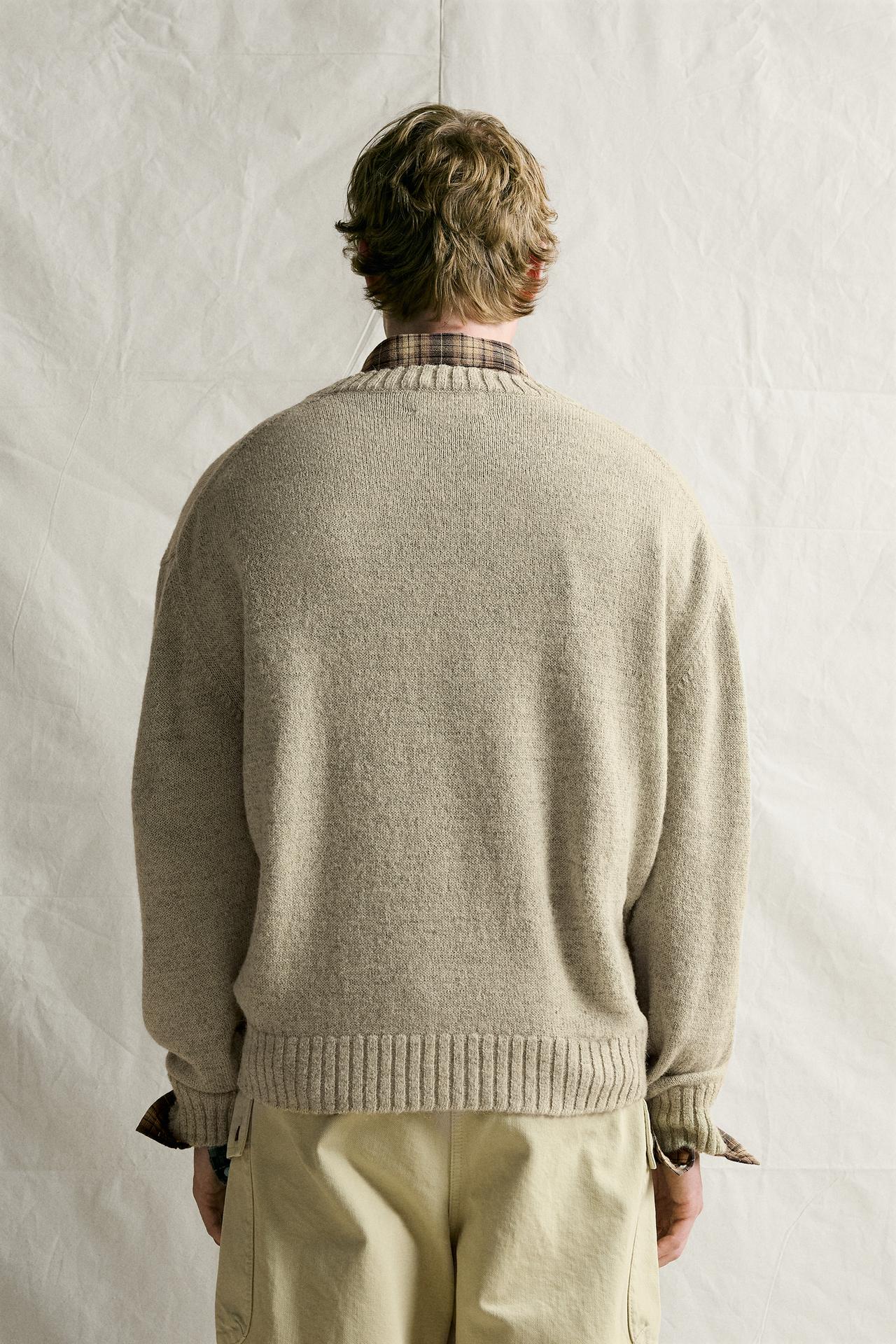 TWISTED YARN STRUCTURE JUMPER — Mint