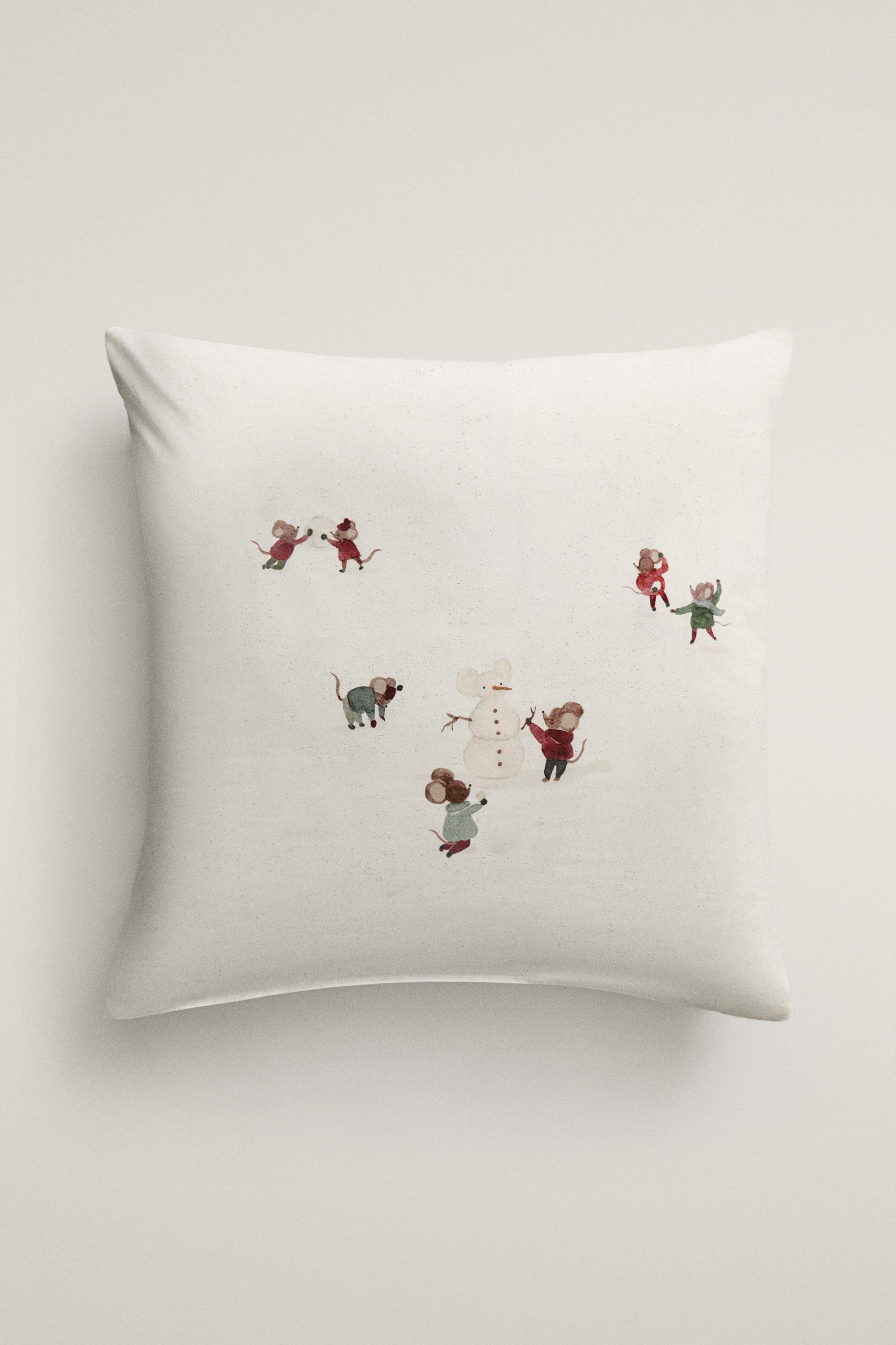 TAIE D’OREILLER ENFANT NOËL COTON (200 FILS)